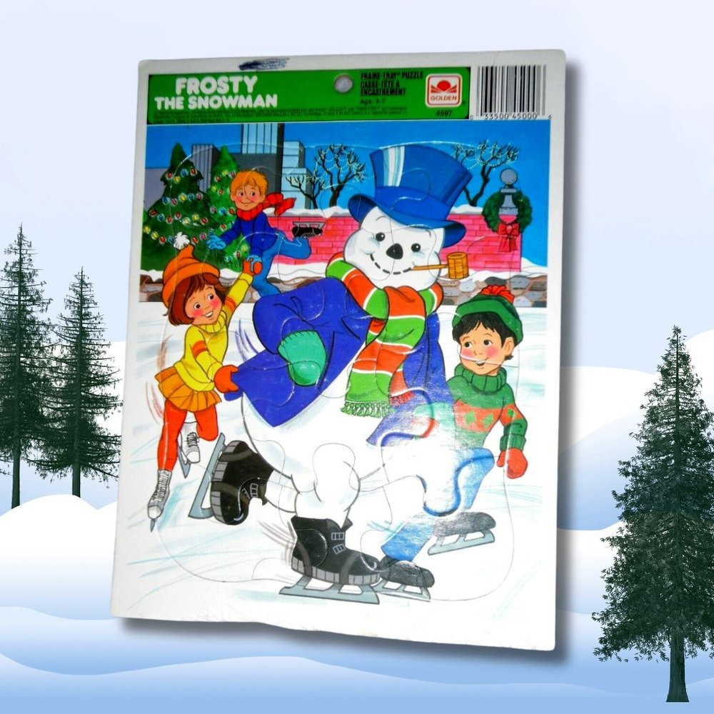 Vintage Frosty The Snowman Tray Puzzle